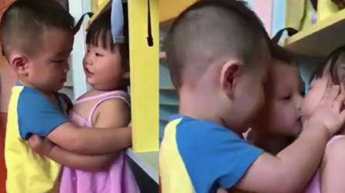 Con đi học cưỡng hôn bạn nữ, bố ê mặt khi bị cô giáo gửi ảnh và chỉ biết lặng lẽ trả lời 1 câu-1