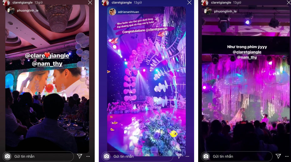 Đám cưới kiểu Rich kid: Hai chiếc Roll Royce cùng dàn xe sang đợi sẵn, không gian tiệc cưới như lâu đài dưới đại dương khiến Á hậu cũng phải trầm trồ-9