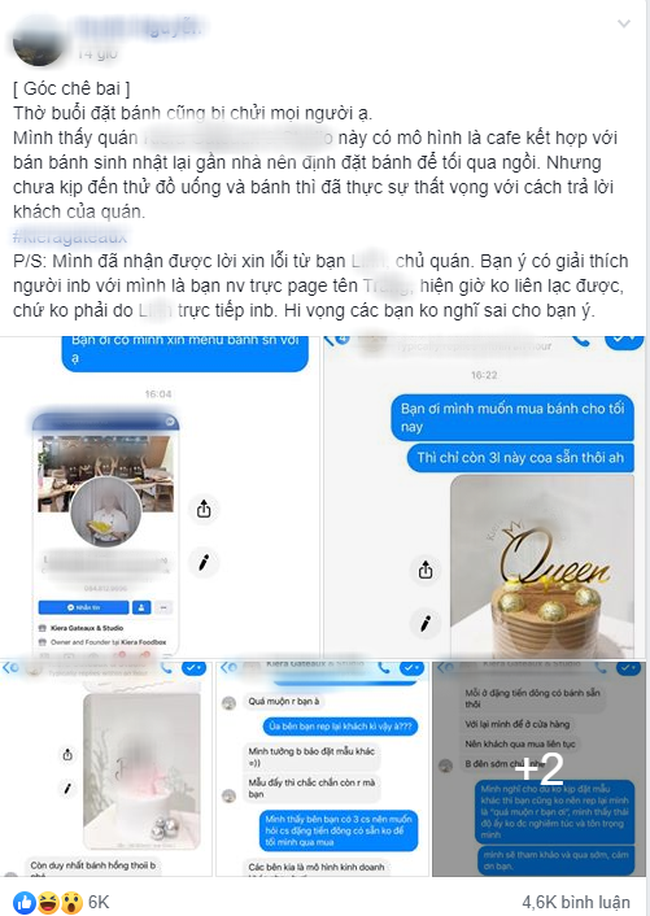 Hỏi Cửa hàng còn bánh không ạ?, nữ khách hàng bị shop online đáp trả 1 câu kệ con... mày và sự thật khiến dân mạng cực kỳ bức xúc-1