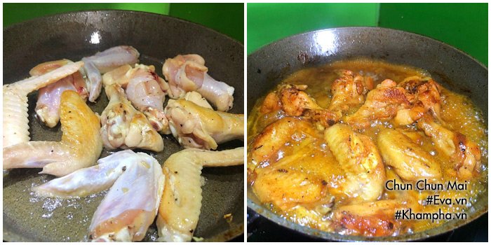 Cánh gà om nước dừa thơm nức mũi, không chỉ ông xã mà cả nhà cũng thích mê-4