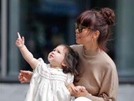 Dạo phố cùng mẹ siêu mẫu, con gái Hà Anh gây thương nhớ với vẻ ngoài đáng yêu