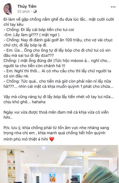Giữa ồn ào ly hôn của các cặp showbiz, vợ chồng Công Vinh - Thủy Tiên lại cà khịa nhau kiểu này cơ chứ-1
