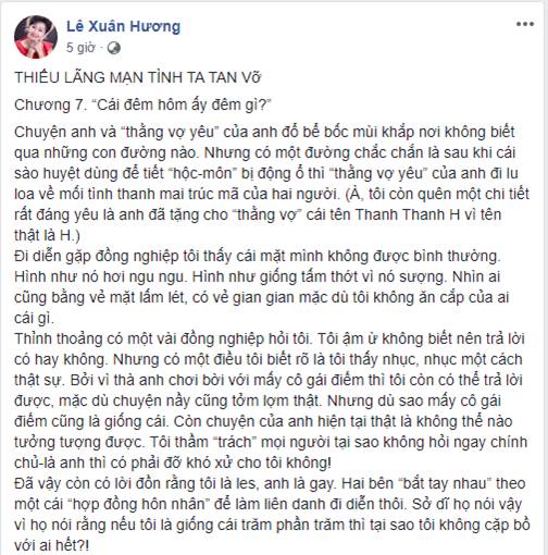 NS Xuân Hương tiếp tục tung chi tiết sốc chuyện Thanh Bạch khủng bố tinh thần vợ với cái tựa úp mở Cái đêm hôm ấy là đêm gì?-1