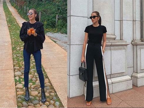 Mặc skinny jeans bị chê gầy nhom, Tăng Thanh Hà đổi ngay quần xẻ tà liền quyến rũ hơn hẳn