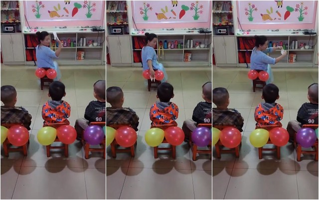 Cô giáo mầm non dạy trẻ kỹ năng lau chùi sau khi đi vệ sinh, nhưng mọi người không nhịn được cười vì khoản tiết kiệm của cô-3