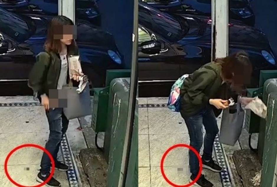 Cô gái trẻ đang ăn kem thì bỗng ngồi bệt xuống sàn làm chuyện không tưởng khiến dân mạng vừa xấu hổ giùm vừa phẫn nộ-2