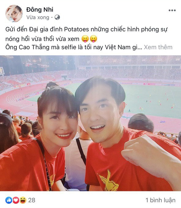 Đông Nhi - Ông Cao Thắng, Bảo Anh cùng dàn sao Vbiz vỡ oà trước siêu phẩm ngả người volley mở màn tỷ số 1-0 của Quang Hải-2