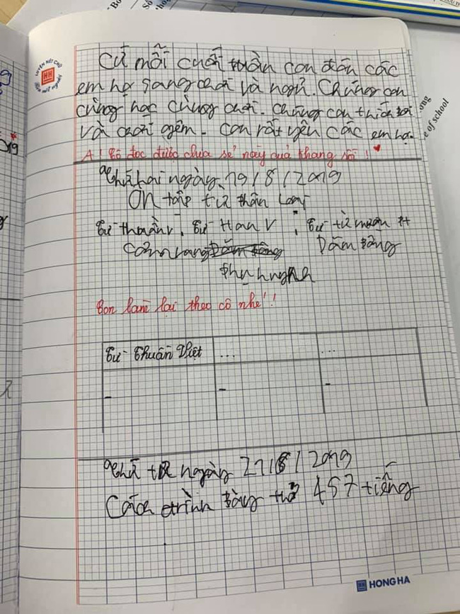 Khai giảng được một tháng, cha mẹ lại rối não vì con viết chữ... quá xấu, tối nào cũng học đến khuya mới xong-3