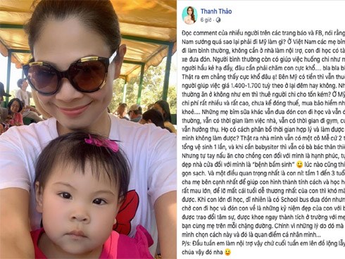 Thanh Thảo thành thật tiết lộ lý do vì sao một mình chăm con ở Mỹ nhưng không về Việt Nam