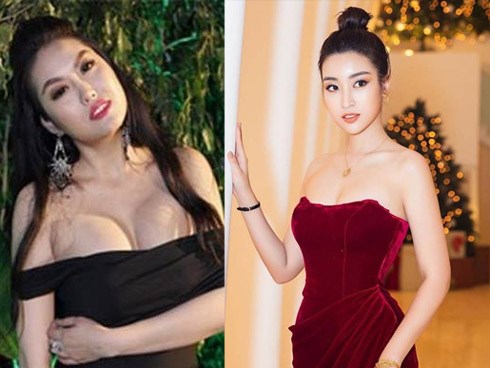 Phi Thanh Vân, Đỗ Mỹ Linh chăm mặc đầm trễ nải gây lo lắng như sắp tụt