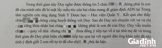 ADN của 2 bé tử vong vì bố ép uống thuốc sâu ở Hà Nội không trùng với nhau-3