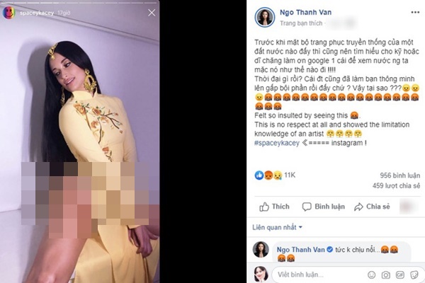 Ngô Thanh Vân bức xúc trước việc nữ ca sĩ nước ngoài mặc áo dài Việt Nam nhưng quên” mặc quần đầy phản cảm-5