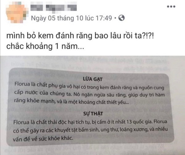 Xôn xao thông tin flour trong kem đánh răng gây ung thư, khuyết tật: Chuyên gia lý giải sự thật-1