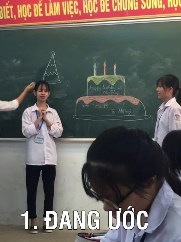 Bật cười trước cách mừng sinh nhật của học sinh: Kinh tế eo hẹp nên chỉ cần lớp có tâm vẽ là vẽ được bữa tiệc hoành tráng-2