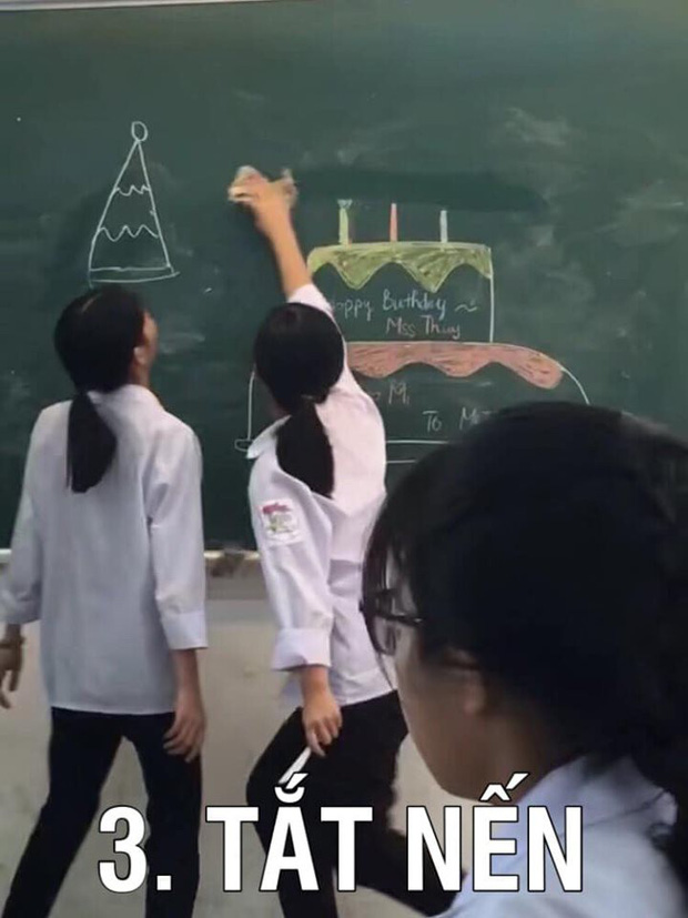 Bật cười trước cách mừng sinh nhật của học sinh: Kinh tế eo hẹp nên chỉ cần lớp có tâm vẽ là vẽ được bữa tiệc hoành tráng-4