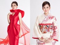 Á hậu Tường San diện kimono xinh đẹp, hoá mỹ nhân xứ Phù Tang