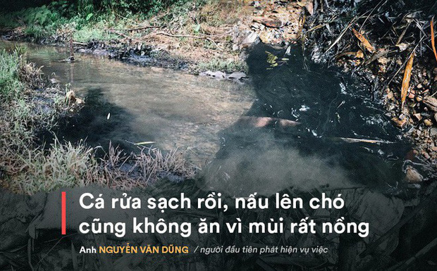 Nhân chứng kể việc phát hiện dầu thải đổ trộm xuống suối đầu nguồn nhà máy nước sông Đà-1