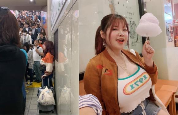 Bỏ Việt Nam trốn” sang tận Nhật Bản, cô gái vòng một khủng hơn 1 mét vẫn không thoát khỏi sự săm soi và bị người khác làm điều này tại ga tàu điện ngầm-3