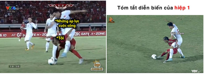 Văn Hậu và cầu thủ Indonesia thành cảm hứng chế ảnh của dân mạng-1