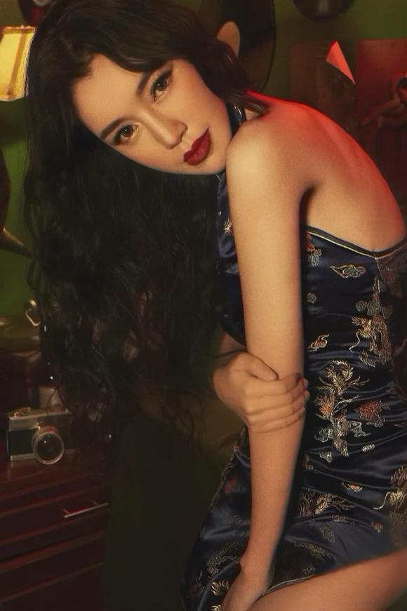 Elly Trần khoe nét đài các hút mắt với sườn xám-8