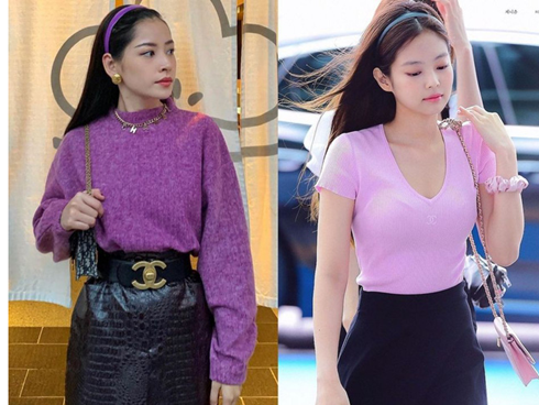 Từng bị chê quê mùa, nay đồ tím giống Jennie (Black Pink) được sao Việt thi nhau diện-8