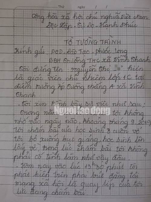 Hé lộ danh tính nữ giáo viên ném vở học sinh xuống nền gạch gây bức xúc-2