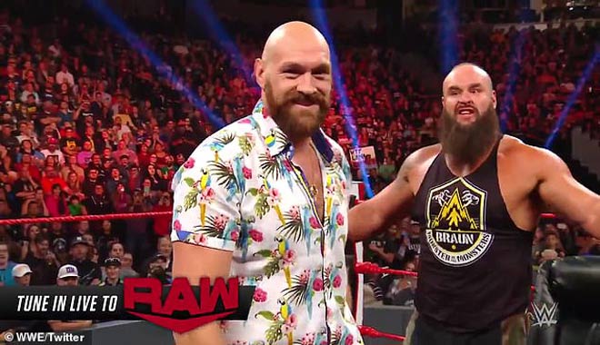 Gã hề boxing” Fury bị dọa tái mặt khi quyết chiến đô vật 2m03-2