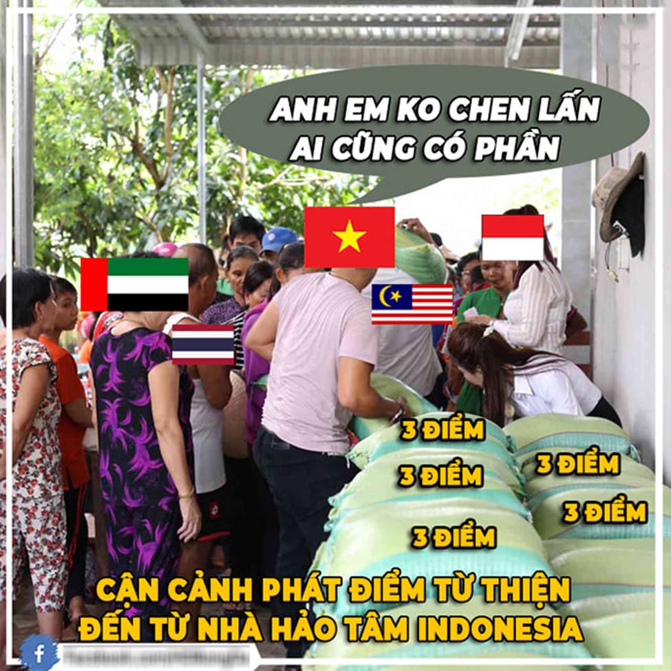 Ảnh chế: Thua Việt Nam, Indonesia mở kho điểm tại vòng loại World Cup 2022-1