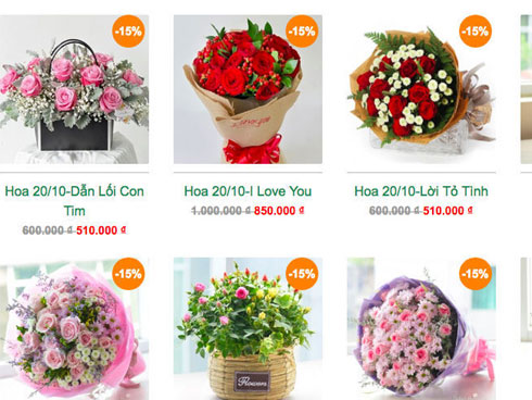 Bán hoa tự gấp lãi 30 triệu đồng mùa kinh doanh 20/10-6