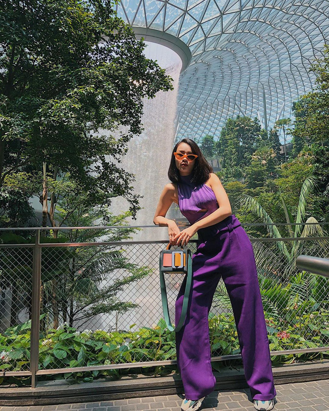 Từng bị chê quê mùa, nay đồ tím giống Jennie (Black Pink) được sao Việt thi nhau diện-7