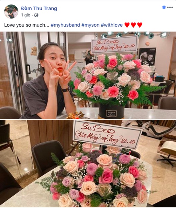 Mối quan hệ đáng ngưỡng mộ giữa Đàm Thu Trang và Subeo: 20/10 không quên tặng mẹ kế món quà bất ngờ-1