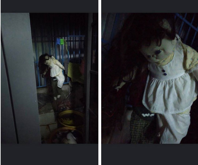 Dựng tóc gáy trước hình ảnh bóng trắng lủng lẳng trong góc tối nhưng sự thật khiến nhiều người thở phào-1