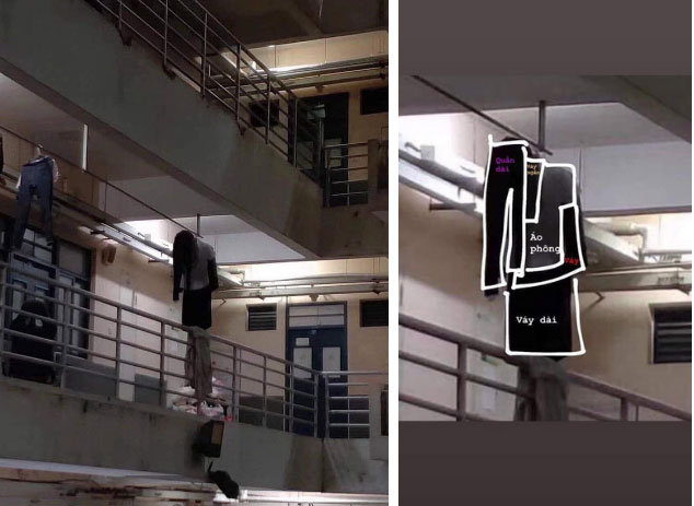 Dựng tóc gáy trước hình ảnh bóng trắng lủng lẳng trong góc tối nhưng sự thật khiến nhiều người thở phào-2