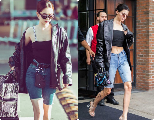Khoe quần jeans trước sau như một, tưởng không ai dám mặc hóa ra Ngọc Trinh lại đụng hàng với cô em chân siêu dài nhà Kim-8