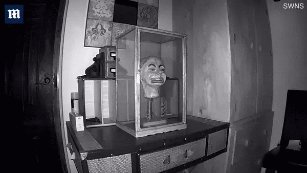 Thấy cửa lồng kính đựng búp bê tự động bị mở toang nhiều lần, chủ nhà đặt máy quay không ngờ thu được thước phim sởn da gà-3