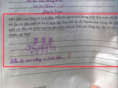 Bài toán lớp 2 khiến người lớn điên đầu vì hỏi một đằng, cho thông tin một nẻo-2