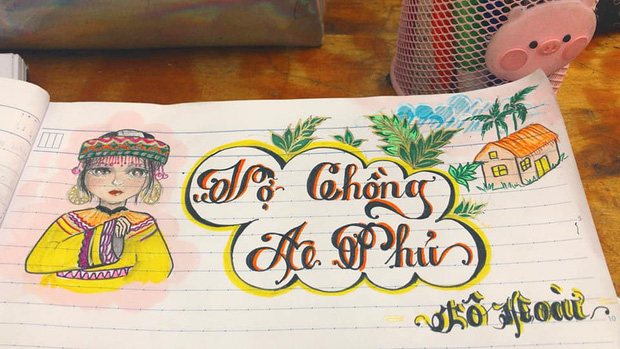 Trầm trồ trước cuốn vở văn với tiêu đề tác phẩm đầy màu sắc sống động của học sinh: Thế này thì khỏi lo buồn ngủ và chán văn nhé-1