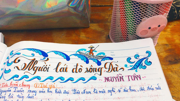 Trầm trồ trước cuốn vở văn với tiêu đề tác phẩm đầy màu sắc sống động của học sinh: Thế này thì khỏi lo buồn ngủ và chán văn nhé-4