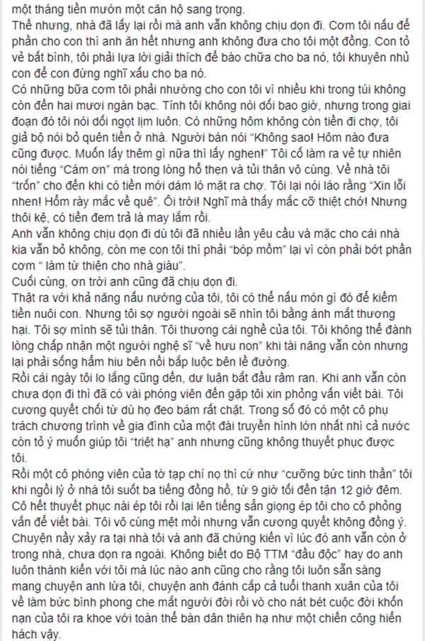 NS Xuân Hương tung chương cuối tự truyện về Thanh Bạch: Anh đã liên tục dùng những đòn tấn công đê tiện nhằm triệt đường sống của tôi-5