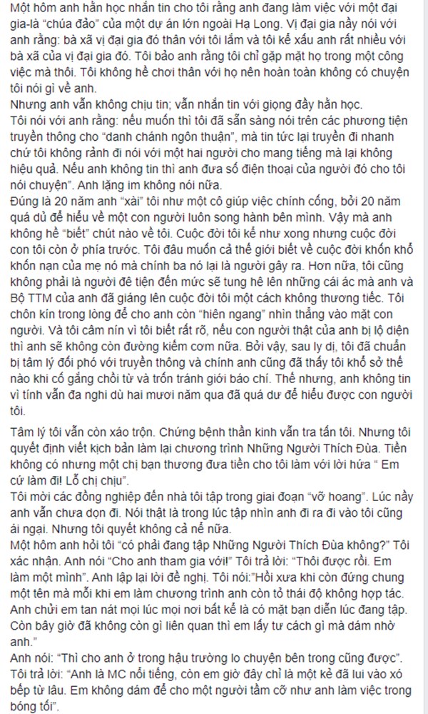 NS Xuân Hương tung chương cuối tự truyện về Thanh Bạch: Anh đã liên tục dùng những đòn tấn công đê tiện nhằm triệt đường sống của tôi-6
