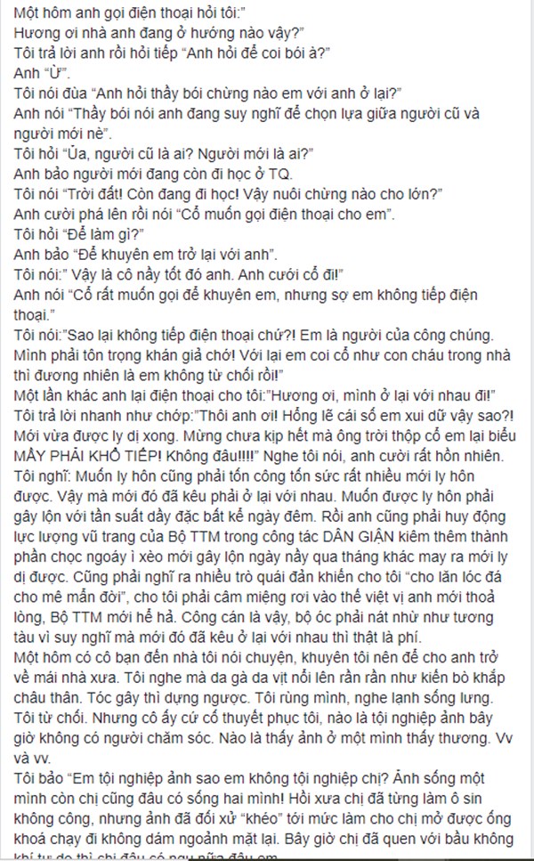NS Xuân Hương tung chương cuối tự truyện về Thanh Bạch: Anh đã liên tục dùng những đòn tấn công đê tiện nhằm triệt đường sống của tôi-11