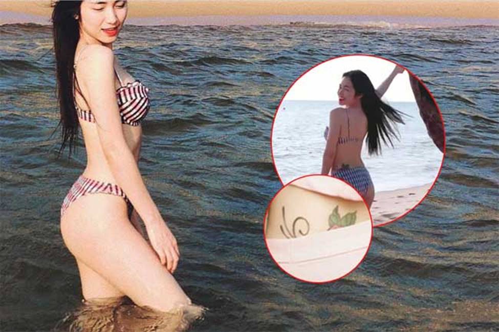 Hình xăm hiểm hóc nơi lườn, hông của Hòa Minzy, Bảo Anh... gây tò mò-15