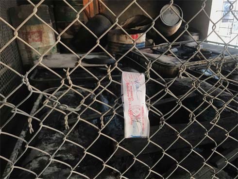 Cận cảnh nơi lưu giữ dầu thải bị tuồn ra