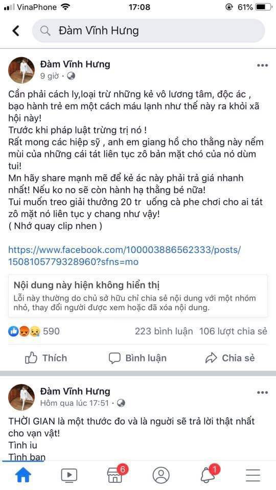 Nghệ sĩ nói về vụ Đàm Vĩnh Hưng: Không thể thích đánh người là đánh-5