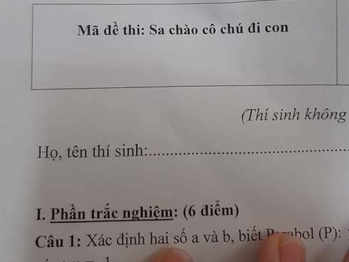 Bắt trend nhanh như giáo viên dạy Toán vậy, đặt mã đề: 