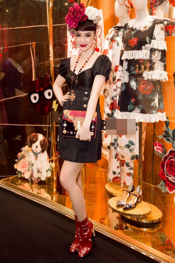 Diện bộ đồ sến sẩm, Phi Thanh Vân trông như người thế kỷ trước đi lạc-6