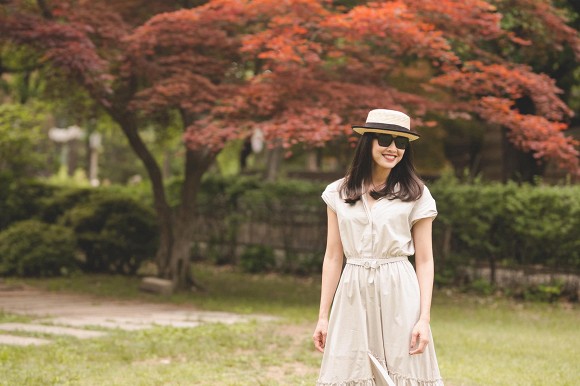 Hoa hậu Dương Mỹ Linh khoe nụ cười như toả nắng giữa trời thu Nhật Bản mộng mơ-6