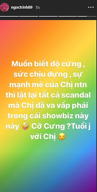 Đang yên đang lành, Ngọc Trinh đột nhiên đăng đàn thách thức: Cưng tuổi gì với chị, dự là sắp có biến lớn-1