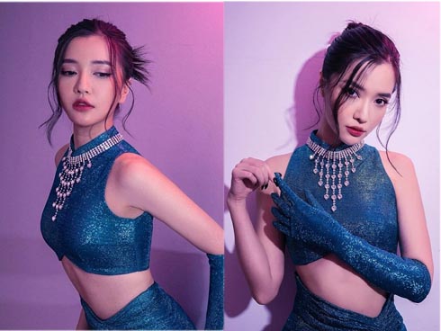 Bích Phương chuộng áo crop top, váy cúp ngực khoe đường cong cơ thể-16