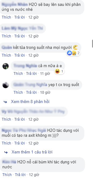 Đỉnh cao của mất gốc Hóa, nữ sinh hỏi bạn: H2O có tan trong nước không, câu trả lời khó đỡ” khiến dân mạng chắp tay vái lạy”-3